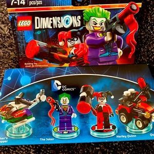 NWT Lego Dimensions DC Comics team pack 71229 the joker and Harley Quinn 4 pack